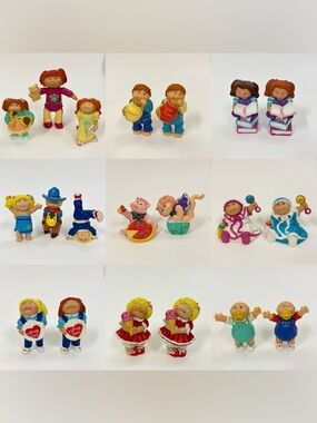 Vintage Cabbage Patch PVC figures - lot of 20
